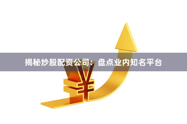 揭秘炒股配资公司：盘点业内知名平台